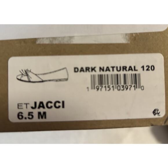 NIB earth Jacci Leather Comfort Ballet Round Toe Slip on Flat Dark Tan -Size 6.5 - Picture 9 of 10